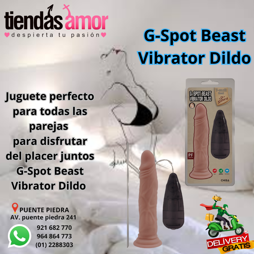 G-Spot Beast Vibrator Dildo Vibración de múltiples velocidades Doble densidad.